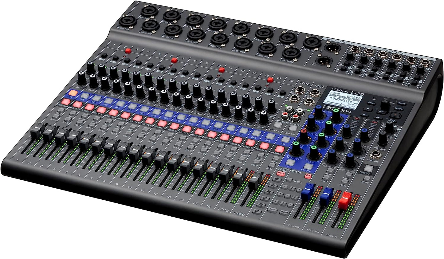 Zoom LiveTrak L-20 Digital Mixer & Multitrack Recorder