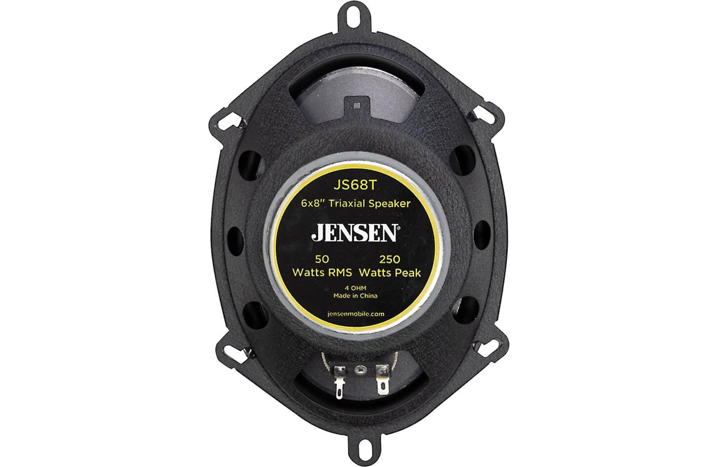 Jensen JS68T Full Range 6?x8? 3-Way Speakers | Multi-Fit Design | Fits 5?x7? Openings | Sold in Pairs