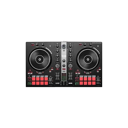 Hercules DJControl Inpulse 300 MK2 ? USB DJ controller ? 2 decks with 16 pads and built-in sound card ? DJ software and tutorials included