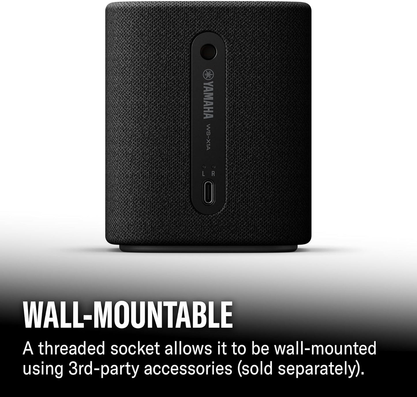 YAMAHA True X Speaker 1A Portable, Wireless, Surround Sound Speaker with Bluetooth. Works Exclusively with True X Sound Bars. Black