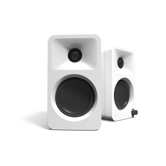 Kanto ORAMW 100W Powered Reference Desktop Computer Speakers with Bluetooth 5.0 and USB-C Input | Bi-Amplified | 100 Hz Automatic Crossover | Reference Quality Sound | Pair | Matte White