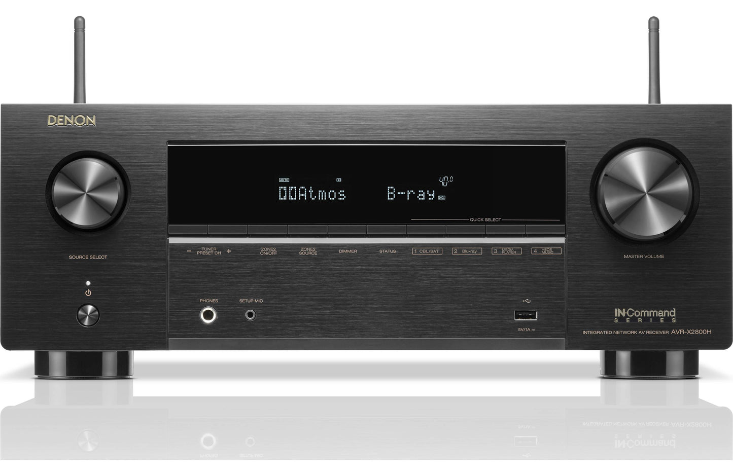 Denon AVR-X2800H 7.2 Channel Home Theater Receiver  (Open Box)