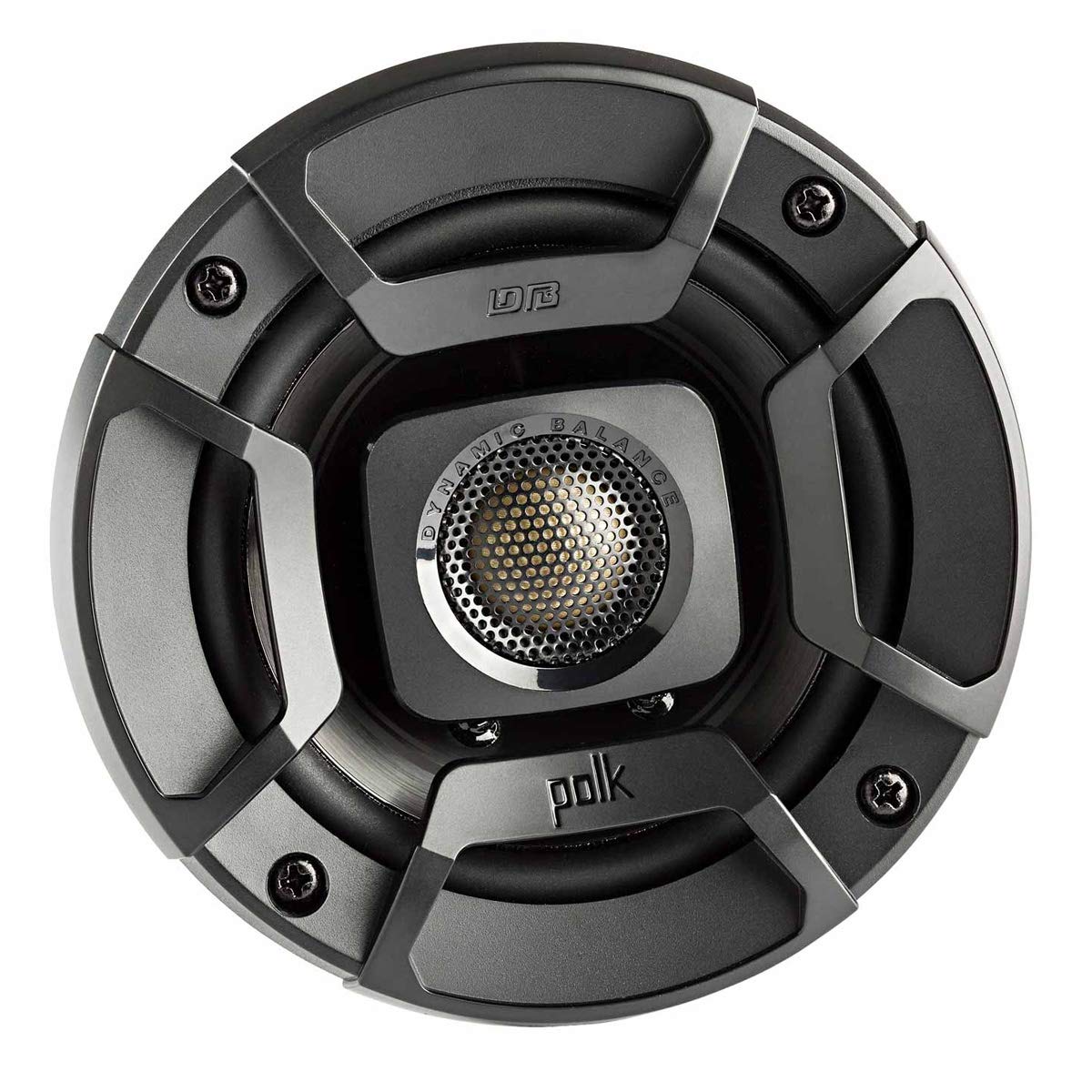 Polk Audio DB402 DB+ Series 4 Coaxial Speakers with Marine Certification, Black