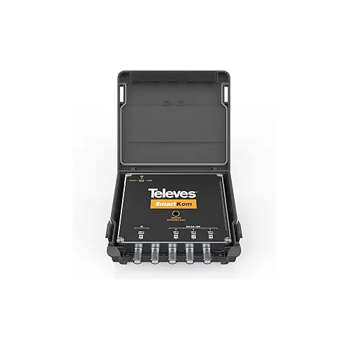 Televes SmartKom 531981 Antenna Combiner Preamp Rotor Alternative Combines Up to 3 Antennas and Distributes Signal Fine Tune with iOS/Android App