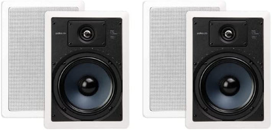 Polk Audio RC85i 8'' 2-Way Premium In-Wall Speakers (4 Speaker Bundle)