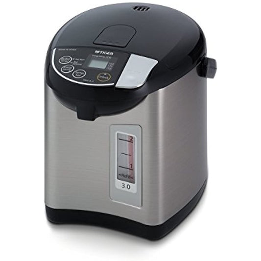 Tiger PDU-A30U-K Electric Water Boiler and Warmer (Stainless Black/3.0-Liter)