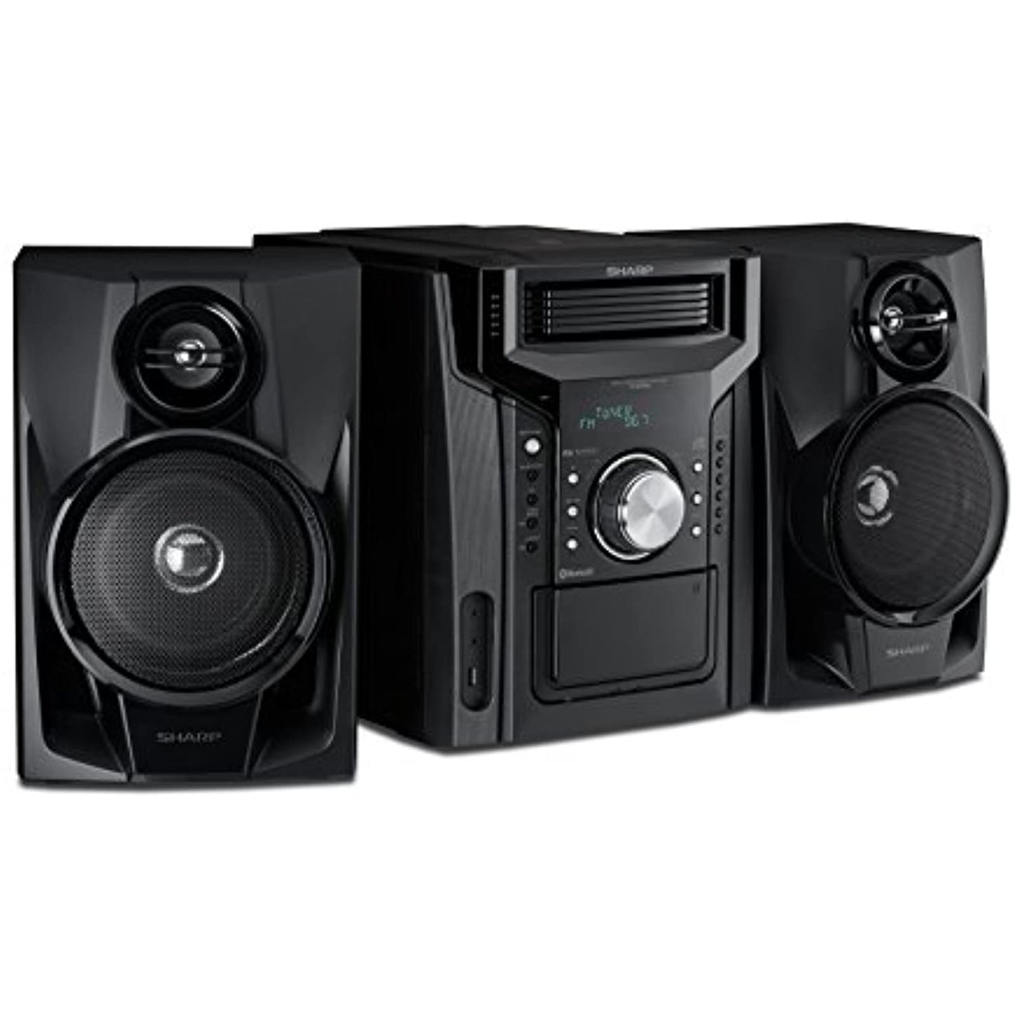 Sharp CD-BH950 Sharp 240W 5-Disc Mini Shelf Speaker System with Cassette and Bluetooth