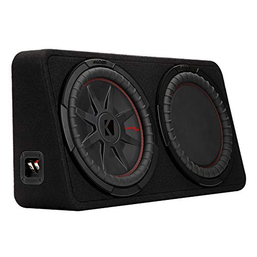 Kicker CompRT 12" Subwoofer in Thin Profile Encl, 2ohm, RoHS Compliant