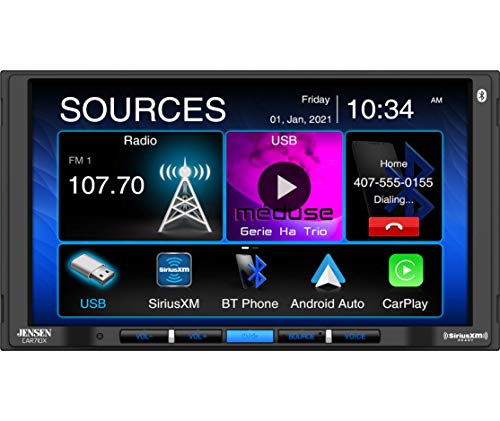 Jensen CAR710X - 7" Multimedia Receiver with Apple CarPlay/Android Auto - Car Stereo Receivers - electronicsexpo.com