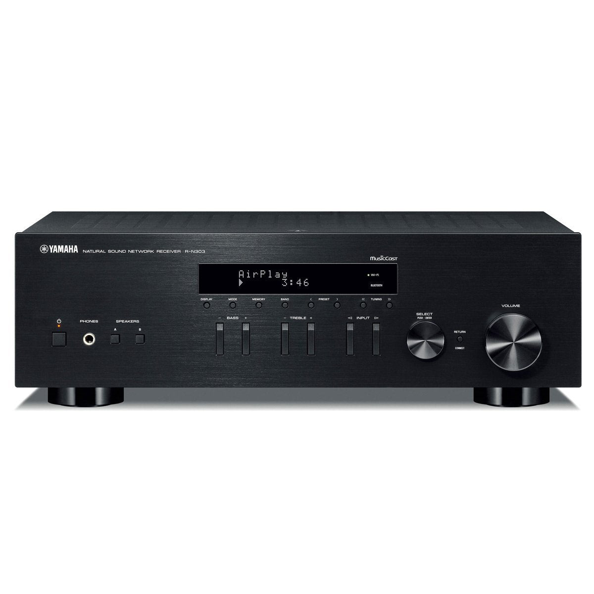 Yamaha R-N303 Stereo Network Receiver With Bluetooth & Phono (Black)