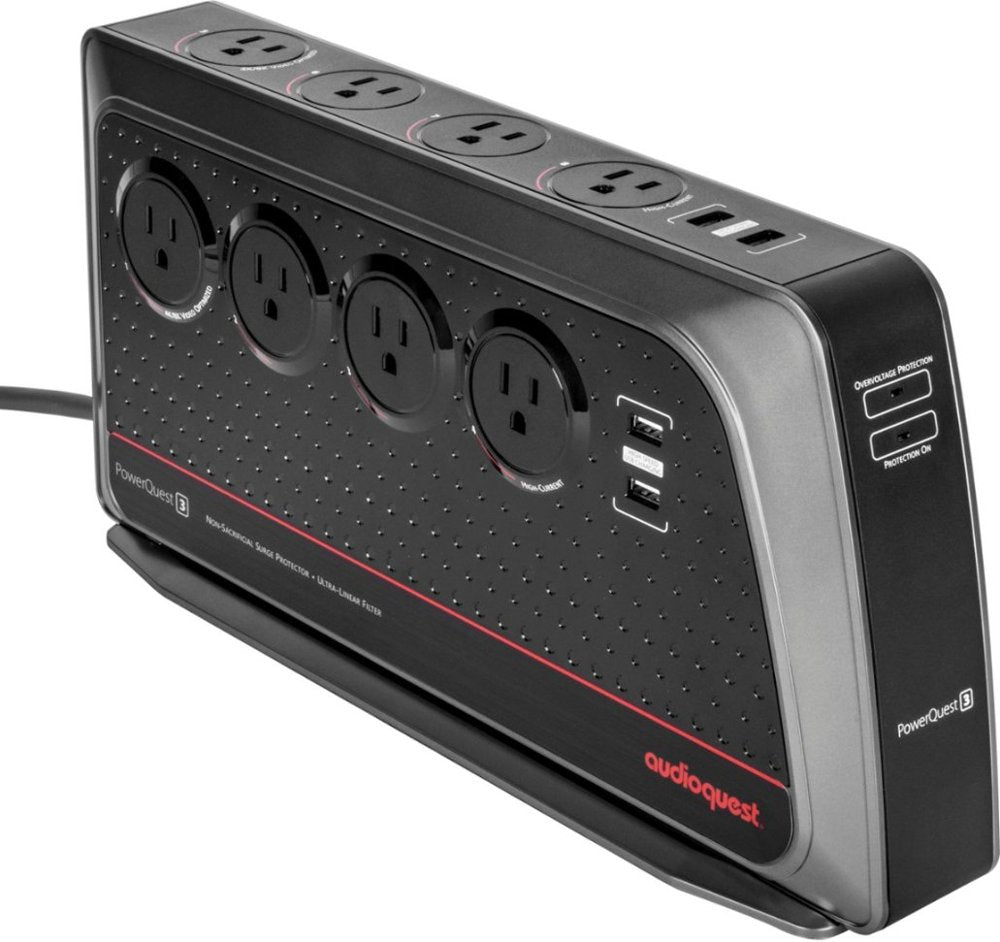 AudioQuest PowerQuest 3 8-Outlet Power Conditioner & Non-Sacrificial Surge Protector