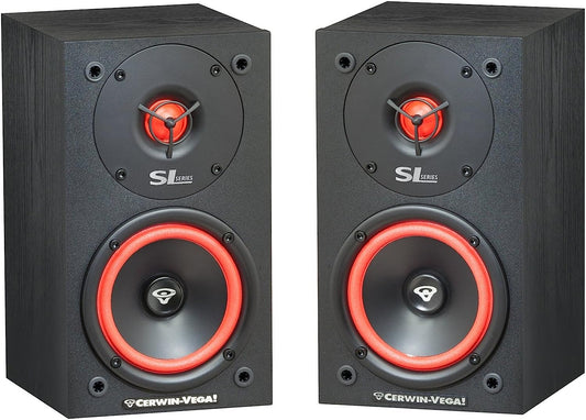 Cerwin-Vega SL-5M 5-1/4" 2-Way Bookshelf Speakers (Pair)