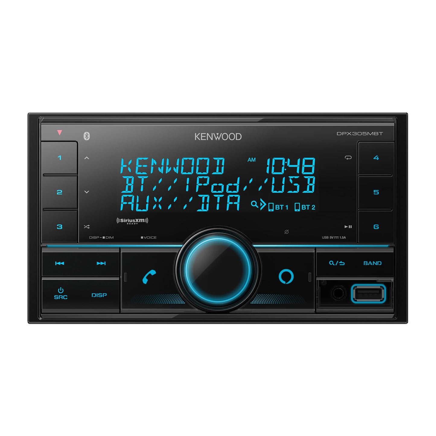 Kenwood DPX305MBT Double DIN In-Dash Digital Media Receiver