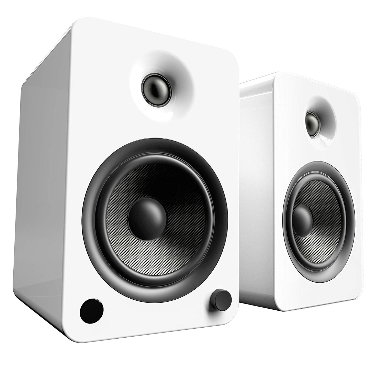 Kanto YU6 Powered Speakers with Bluetooth and Phono Preamp, Gloss White - Powered Speakers - electronicsexpo.com