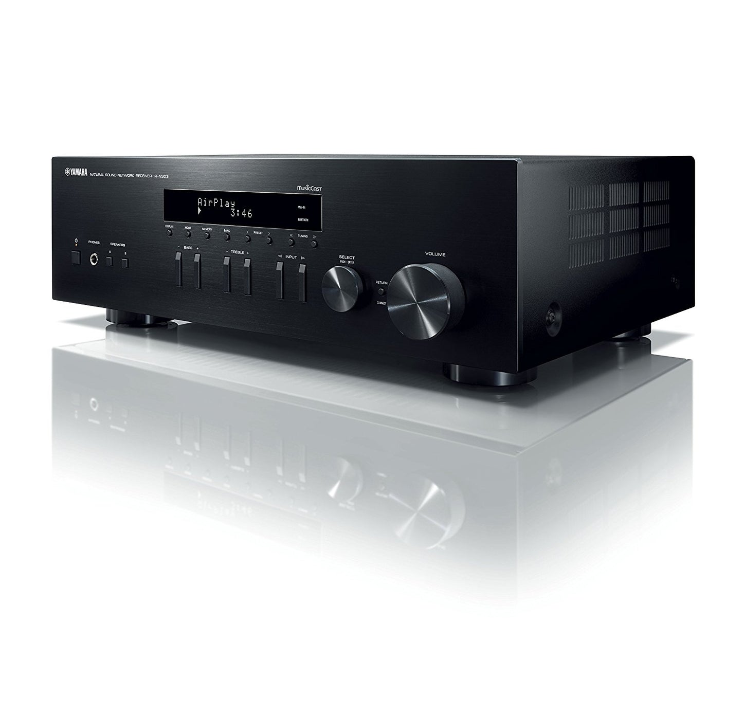 Yamaha R-N303 Stereo Network Receiver With Bluetooth & Phono (Black)