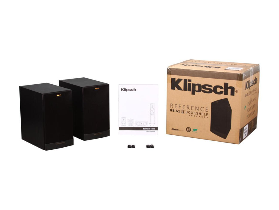 Klipsch RB51 II Reference Bookshelf Speakers (Pair/Black