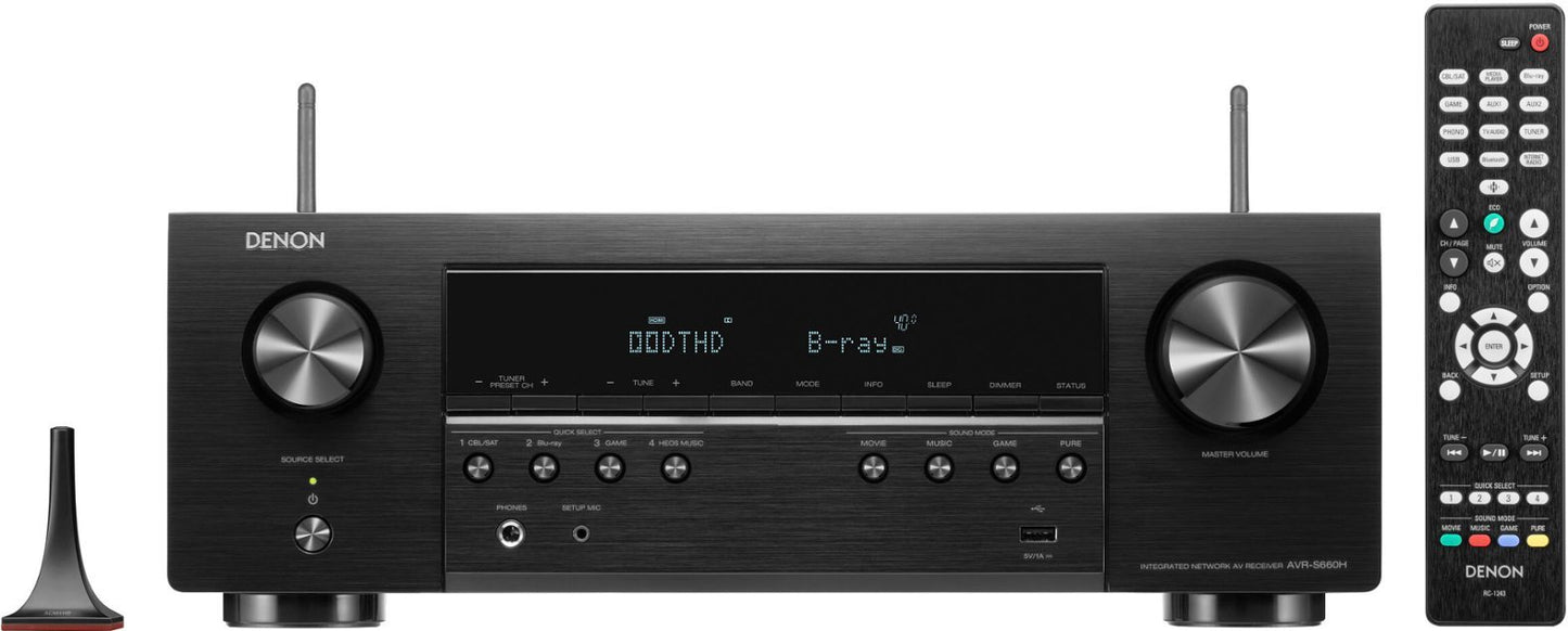 Denon AVR-S660H 5.2-Channel Home Theater Receiver