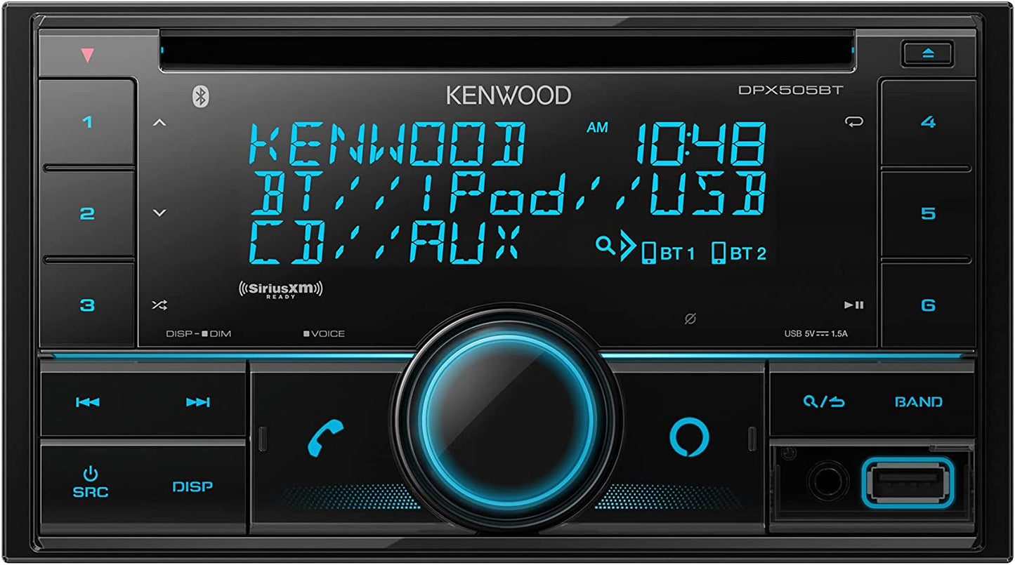 Kenwood DPX505BT Double DIN In-Dash CD Car Stereo Receiver