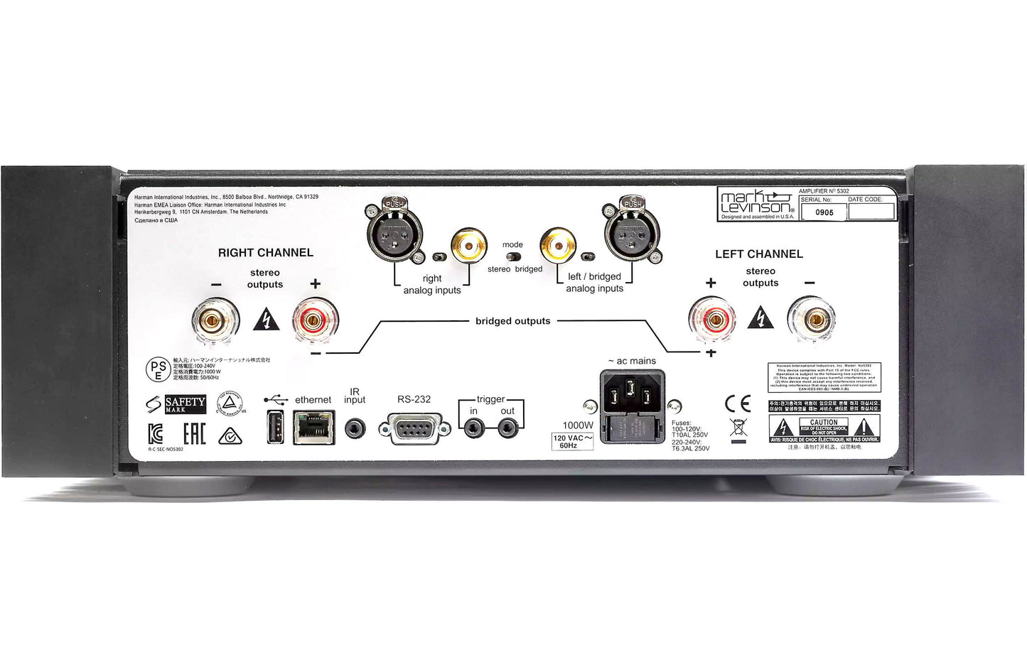 Mark Levinson No.5302 Dual Monaural Amplifier