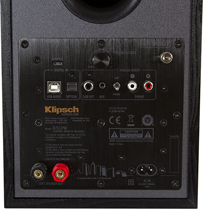 Klipsch R-51PM Powered Bookshelf Speakers