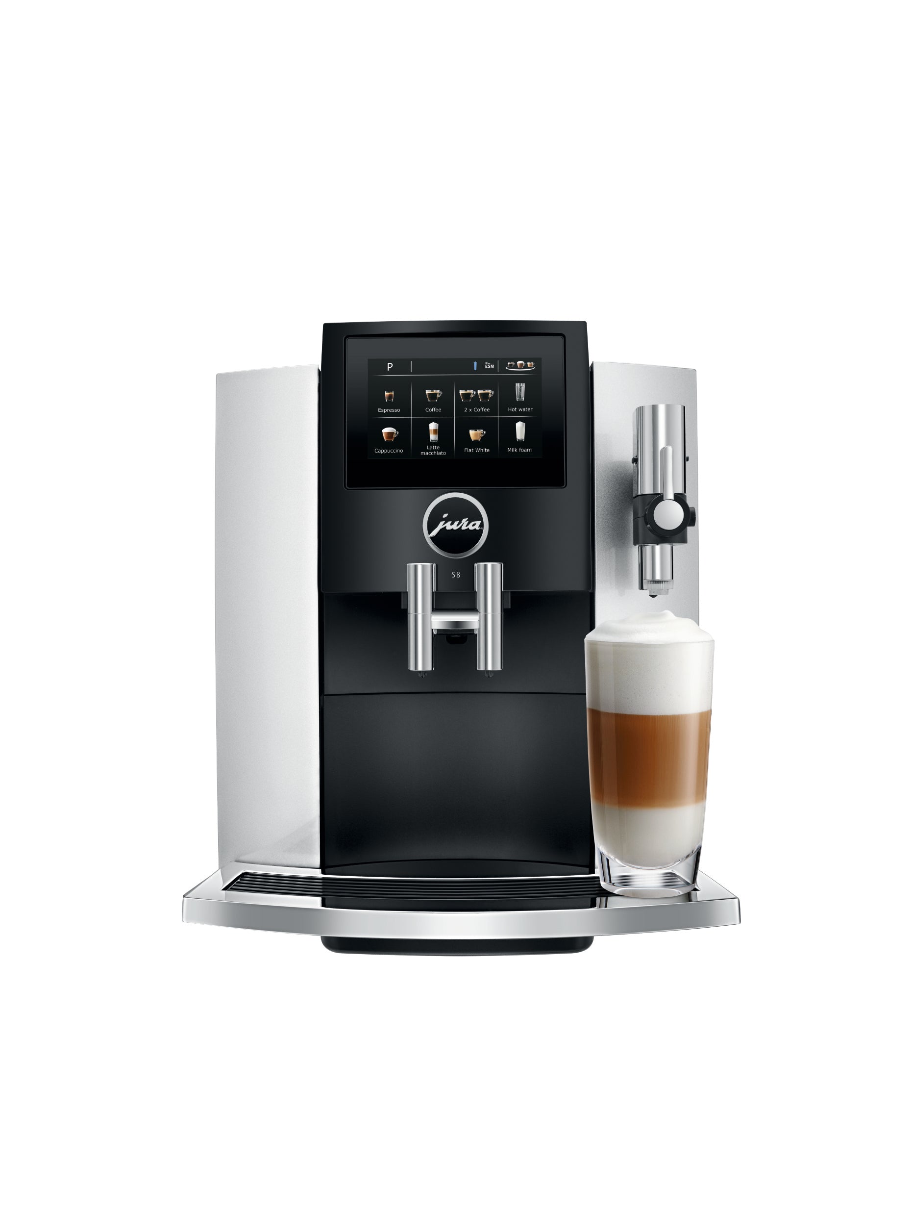 Jura S8 Automatic Coffee Machine (Moonlight Silver)