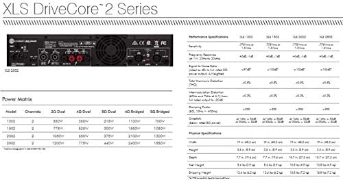 Crown Audio XLS 2502 Stereo Power Amplifier