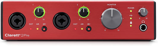 Focusrite Clarett+ 2Pre 10-In / 4-Out Audio Interface