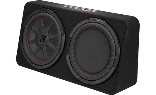 Kicker CompRT 12" Subwoofer in Thin Profile Encl, 2ohm, RoHS Compliant