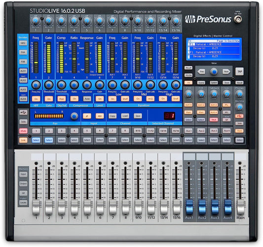 PreSonus StudioLive 16.0.2 USB 16x2 Performance & Recording Digital Mixer