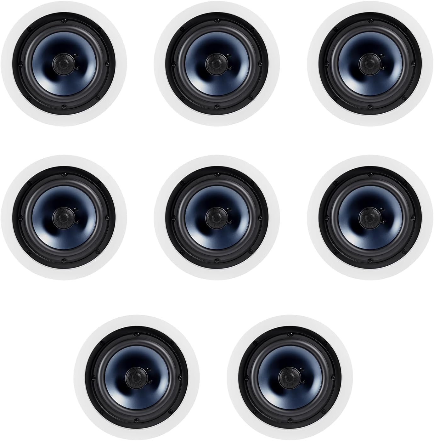 Polk Audio RC80i In-Ceiling Speakers (8 Speaker Bundle)