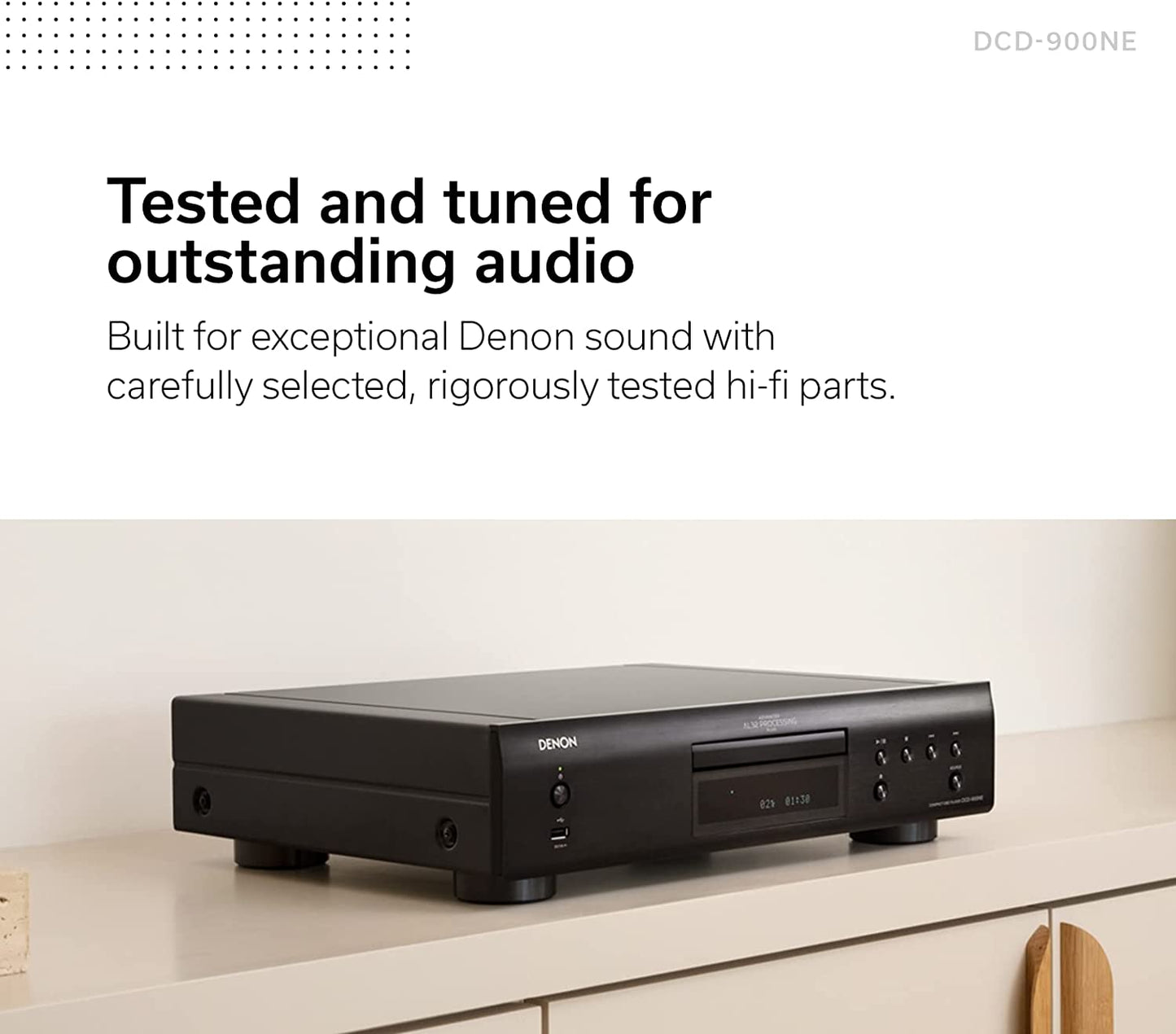 Denon DCD-900NE CD Player with Advanced AL32 Processing Plus & Integrated USB Port