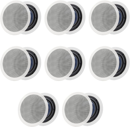 Polk Audio RC80i In-Ceiling Speakers (8 Speaker Bundle)