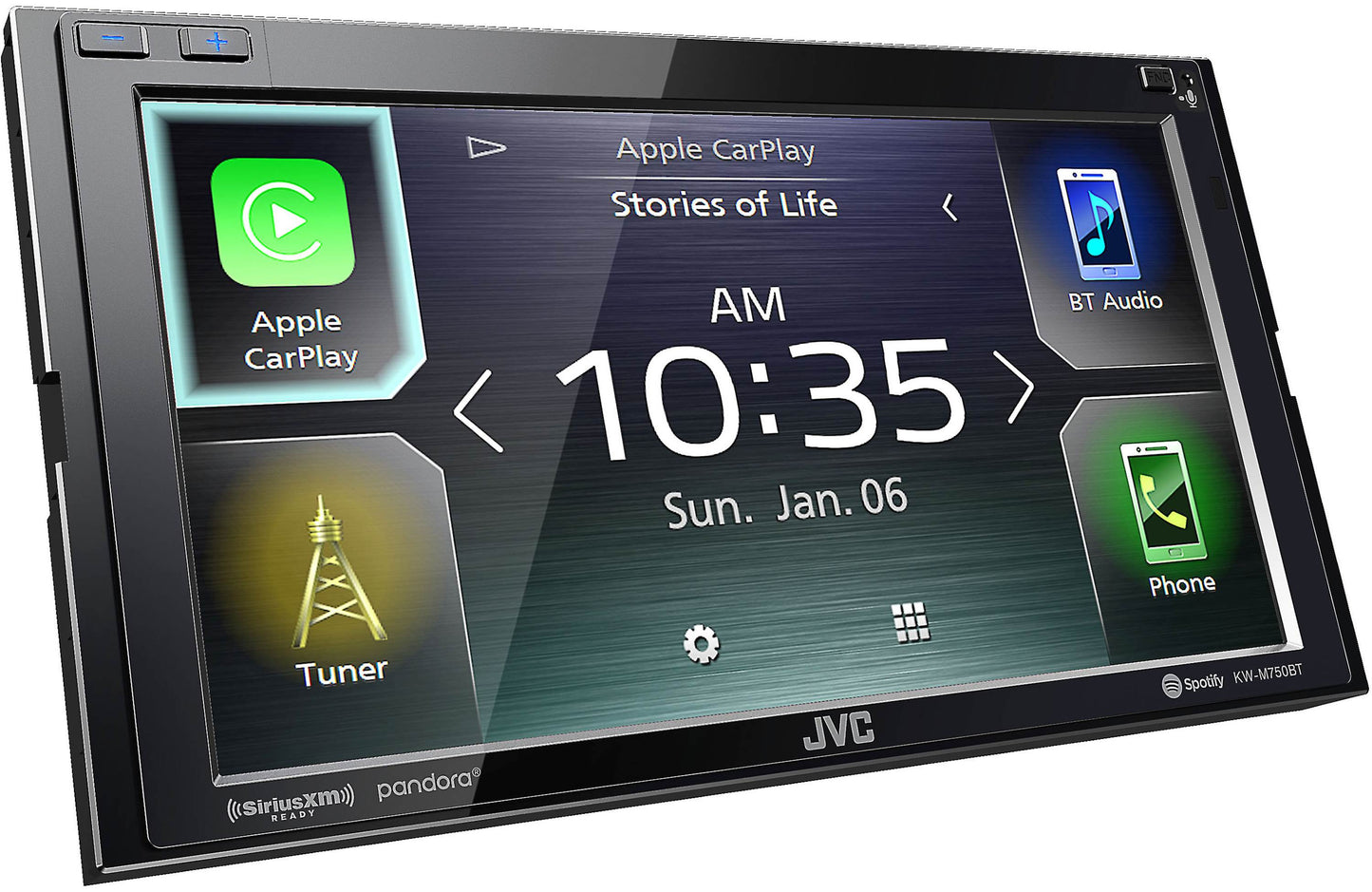 JVC KW-M750BT Compatible with Apple CarPlay, Android Auto 2-DIN AV Receiver (No CD Drive) - Car Stereo Receivers - electronicsexpo.com