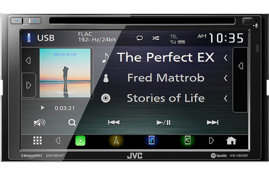 JVC KW-V850BT CD/DVD/DM Multimedia Receiver 6.8" Screen - Car Stereo Receivers - electronicsexpo.com