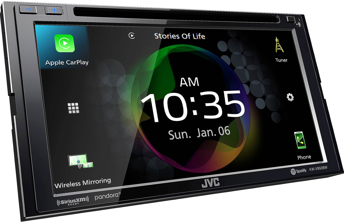 JVC KW-V950BW CD/DVD MultiMedia Receiver - Car Stereo Receivers - electronicsexpo.com