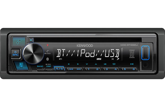 KENWOOD KDC-BT282U CD Car Stereo - Single Din - Car Stereo Receivers - electronicsexpo.com