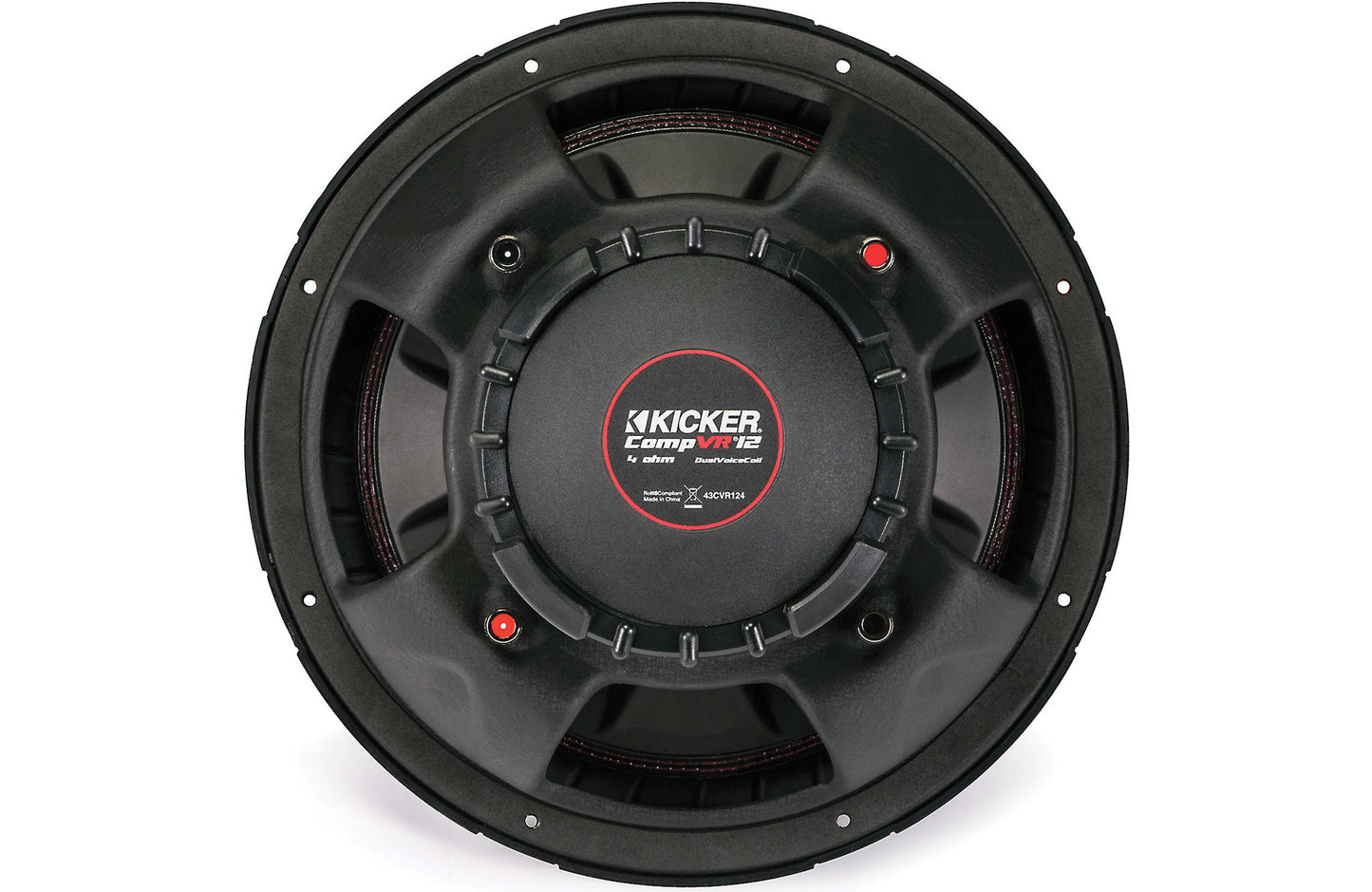 Kicker CompVR 43CVR124 12" Subwoofer with Dual 4-Ohm Voice Coils