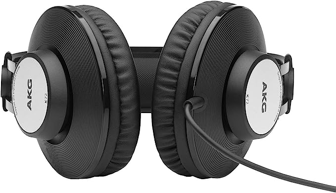 AKG Pro Audio K92 Over-Ear, Closed-Back, Studio Headphones, Matte Black and  Gold