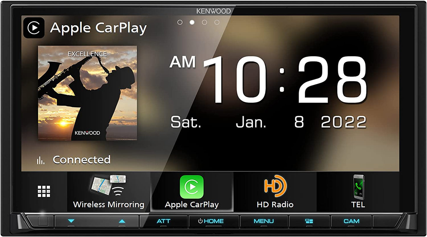 Kenwood Excelon DMX908S 6.95" LCD Touchscreen Digital Multimedia Receiver