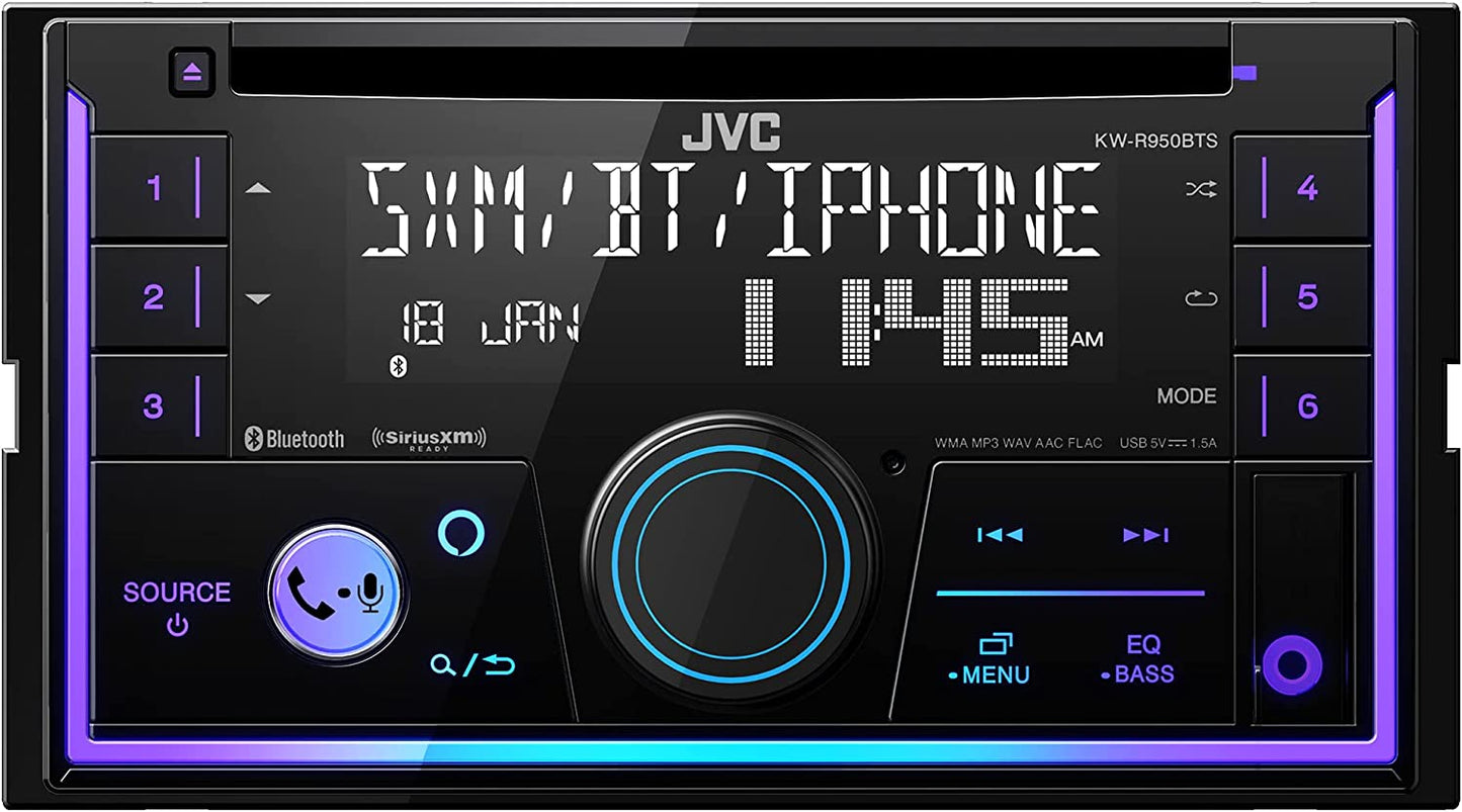 JVC KW-R950BTS Bluetooth Double Din Car Stereo Receiver