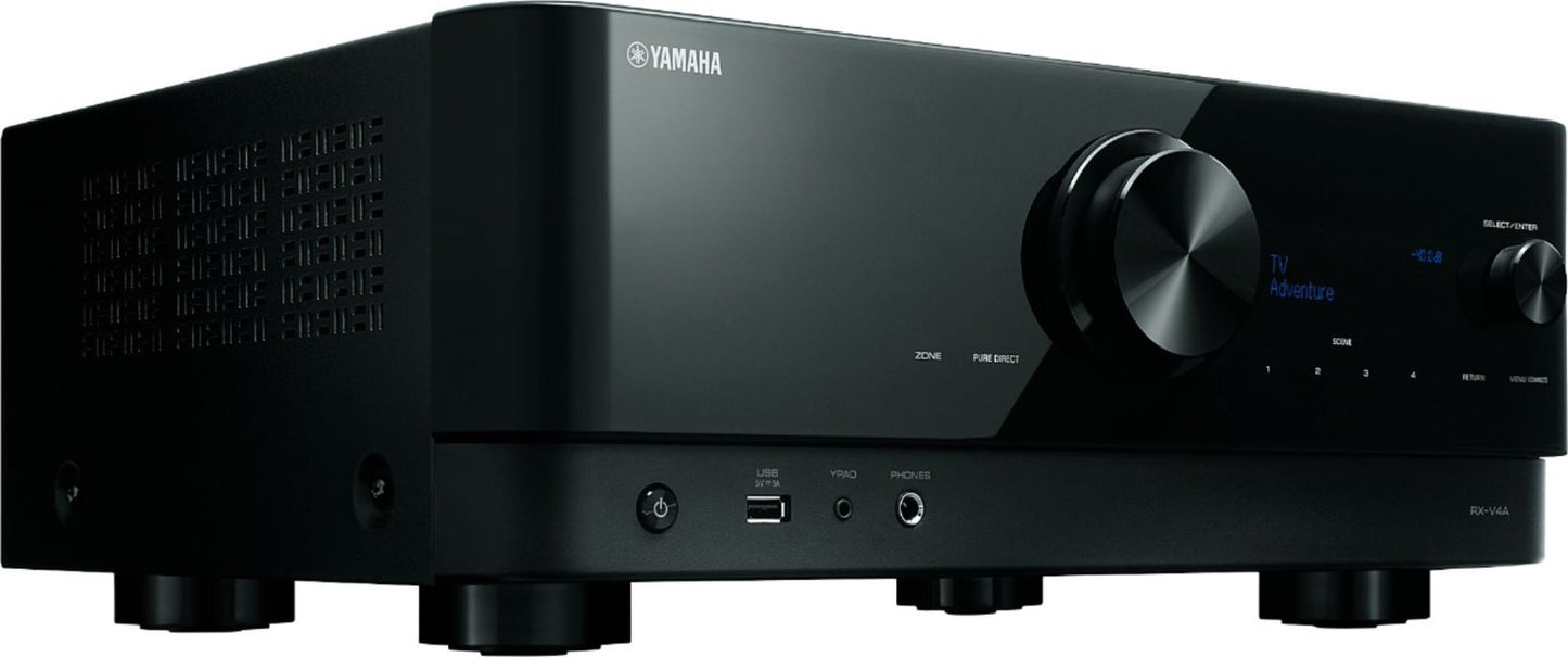 Yamaha RX-V4A 5.2 Channel 8K Home Theater AV Receiver