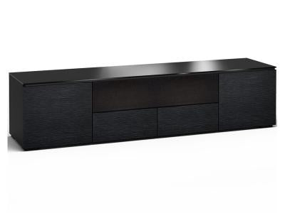 Salamander Designs Chicago 245 Quad-Width A/V Cabinet With Center Speaker Opening- Black Oak