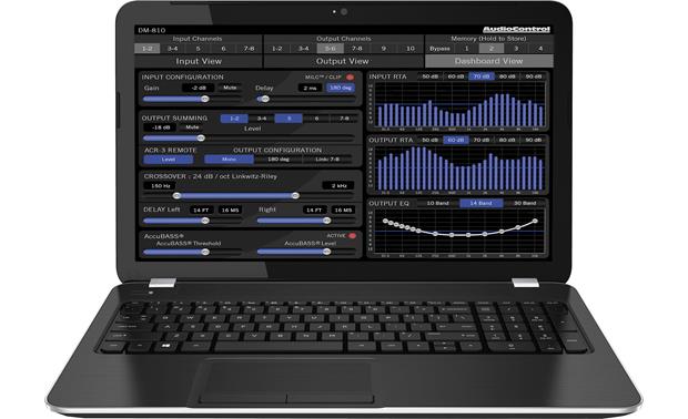 Audio Control - 8510180 - D4.800 - D Series 4-Channel Amplifier With Digital Signal Processing - 125 Watts x 4