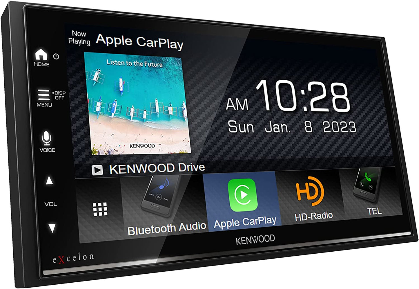 Kenwood Excelon DMX809S 6.95" Double-DIN Capacitive Touch Screen Car Stereo Receiver