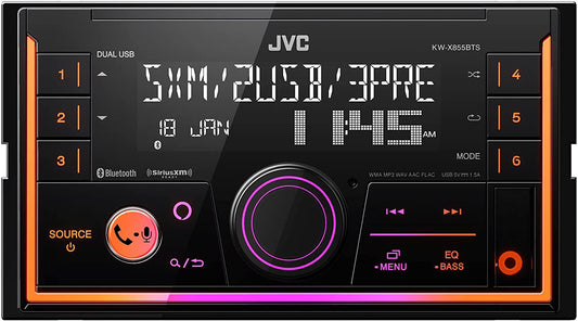 JVC KW-X855BTS Bluetooth Car Stereo Double Din Digital Media Receiver