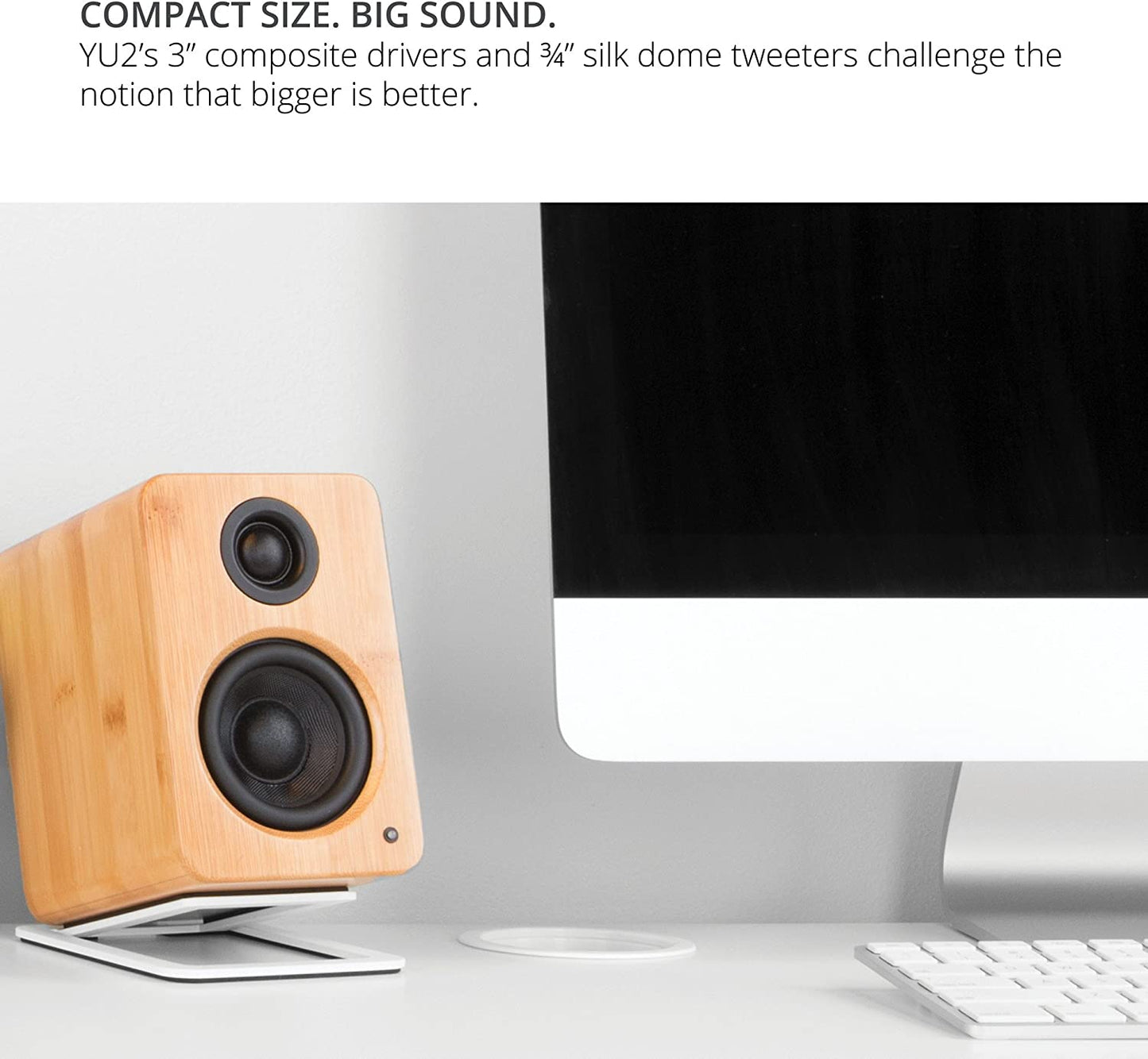 Kanto YU2 Speakers 2-Way Powered Desktop Speakers (Pair) SPECIAL - Bluetooth Speaker - electronicsexpo.com